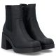 4. Damen-Chelsea-Boots mit Blockabsatz, gefüttert, schwarz, Rieker 58081-00