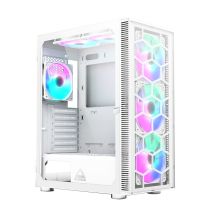 Montech X3 TG RGB weißes Computergehäuse