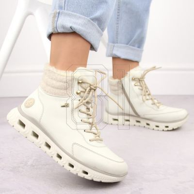 21. Rieker W RKR720 isolierte Sportstiefel, weiß