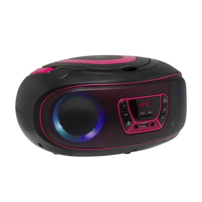4. Denver TCL-212BT PINK tragbarer CD-Player, schwarz, pink