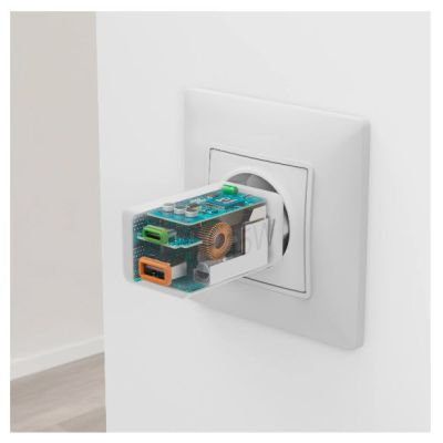 14. Hama 00201993 Handy-Ladegerät für Mobiltelefone, Laptops, Smartphones und Tablets, Weiß, Wechselstrom-Schnellladefunktion, intern