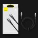19. Baseus Glimmer Series Schnellladekabel USB-A auf USB-C 100 W 480 Mbit/s 1 m Schwarz