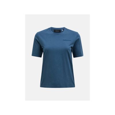 PEAK PERFORMANCE Original T-Shirt mit kleinem Logo für Damen, Blau