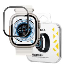 Wozinsky Full Glue Acrylglas für Apple Watch 49 mm 9H Vollbild mit schwarzem Rahmen