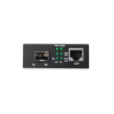 8. Medienkonverter RJ45 10/100/1000Base-T auf SFP 1000Base-SX/LX (ohne SFP-Modul)
