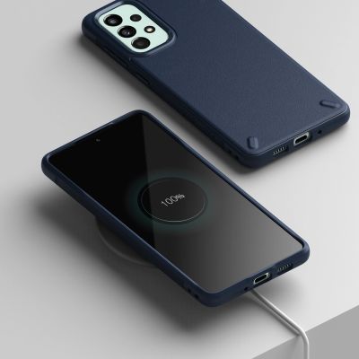 7. Ringke Onyx strapazierfähige Hülle für Samsung Galaxy A73 marineblau