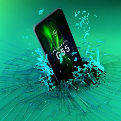 3mk HardGlass Max Lite Schwarz gehärtetes Glas für Motorola Moto G55 5G