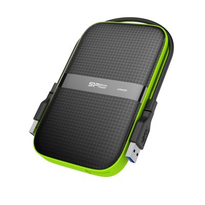 2. Externe Festplatte Silicon Power Armor A60 (1 TB; 2,5"; USB 3.2; 5400 U/min; Grün-Schwarz; SP010TBPHDA60S3K)