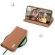 7. Dux Ducis Hivo Hülle Samsung Galaxy S23+ Flip Cover Wallet Stand RFID Blocking braun