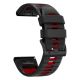 3. Tech-Protect IconBand Pro Armband für Garmin Fenix ​​​​3 / 5X / 3HR / 5X Plus / 6X / 6X Pro / 7X - Schwarz und Rot