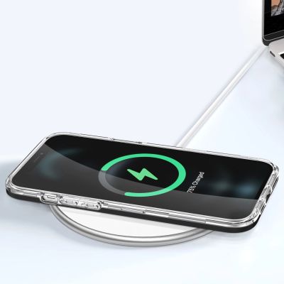 7. Klare 3in1 Hülle für iPhone 12 Pro Frame Gel Cover schwarz