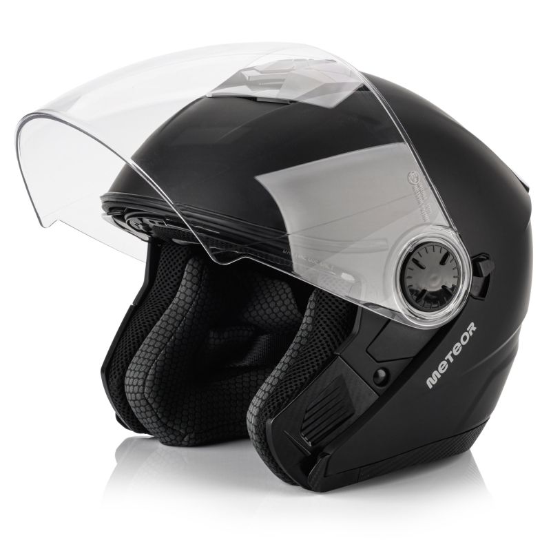 7. Meteor Hekato L Motorradhelm 59-60 cm schwarz