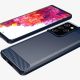 5. Carbon Case Flexibel Handyhülle TPU Schutzhülle für Samsung Galaxy S21 Ultra 5G blau