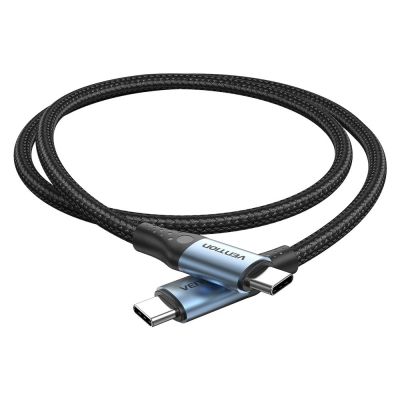2. USB-C-zu-USB-C-Kabel Vention USB 2.0, 5 A, 240 W, 1 m, Schwarz