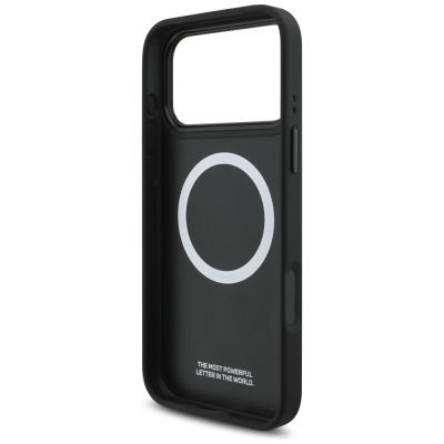 7. BMW M Tricolor Metal Logo MagSafe Case für iPhone 17 Pro Max – Schwarz