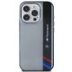 3. BMW Motosport IML Vertical Stripe Hülle für iPhone 16 Pro – grau