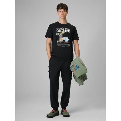 3. Herren-T-Shirt mit Aufdruck, regulär, Größe 4F 4FRSS26TTSHM3811-20S