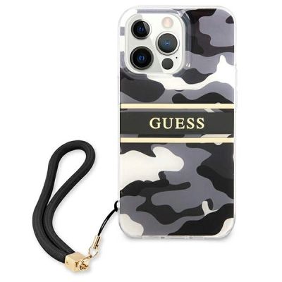 3. Guess GUHCP13XKCABBK iPhone 13 Pro Max 6,7" schwarz/schwarz Hardcase Camo Strap Collection