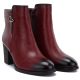 3. Rote Damen-Ankle-Boots mit hohem Absatz, Modell M.Daszyński SA250-4