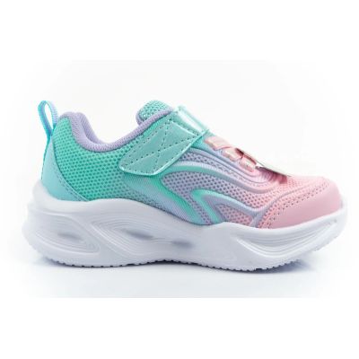4. Skechers Color Breeze LED Kinder-Sportschuhe für Mädchen, Türkis