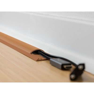 3. DeLOCK Selbstklebende Kabelleiste 50 x 13 mm – 1 m lang, Holzoptik