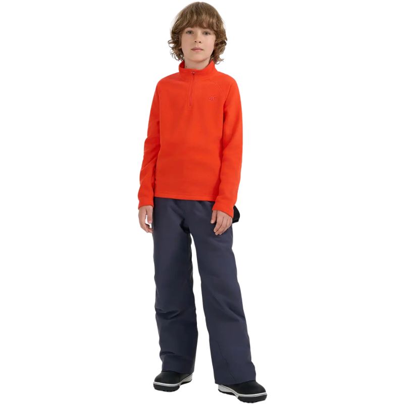 14. Fleece-Sweatshirt für Jungen 4F M058 rot 4FJWAW25UFLEM058 62S