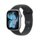 Apple Watch Series 11 GPS + Cellular 46 mm Gehäuse aus Space Grau Aluminium mit schwarzem Sportarmband - M/L