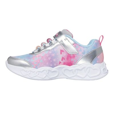 5. Skechers S-Lights Infinite Heart Lights – Heart Jewels 303261L-SMLT Silber/Mehrfarbig