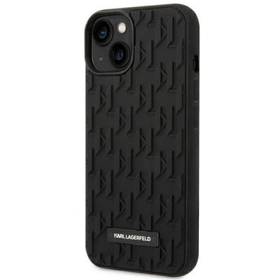 2. Karl Lagerfeld 3D-Monogramm-Hülle für iPhone 14 Plus – Schwarz