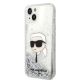 2. Karl Lagerfeld KLHCP14MLNKHCH iPhone 14 Plus 6,7" Silber/Silber Hardcase Glitter Karl Head