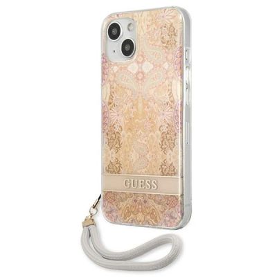 2. Guess GUHCP13SHFLSD iPhone 13 mini 5,4" Gold/Gold Hardcase Flower Strap