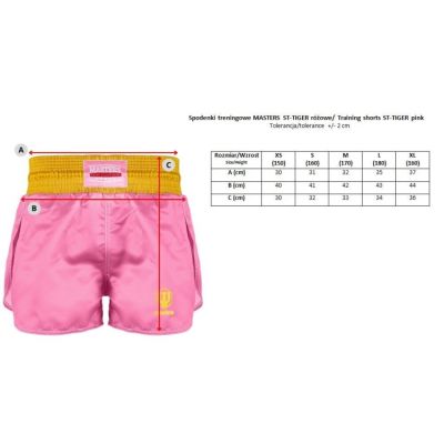 5. MASTERS ST-TIGER Trainingsshorts pink