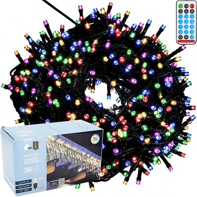 240 LED-Lichterkette mehrfarbig