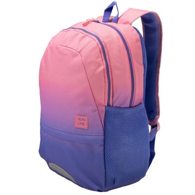 JUGENDRUCKSACK ROSA-VIOLETT-MARINEBLAU SEMI LINE