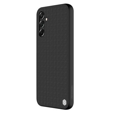 4. Strukturierte Hülle von Nillkin für Samsung Galaxy A14 5G / Galaxy A14, verstärkte Nylonhülle, Schwarz