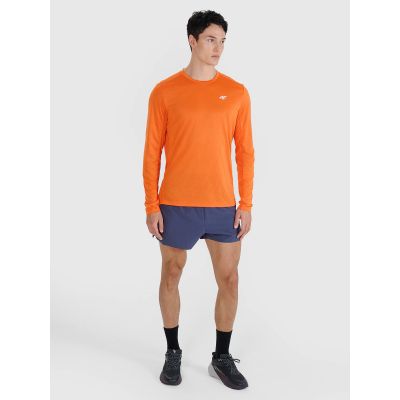 3. Schnelltrocknendes Herren-Laufshirt mit langen Ärmeln 4F 4FWSS25TFLOM326-70S