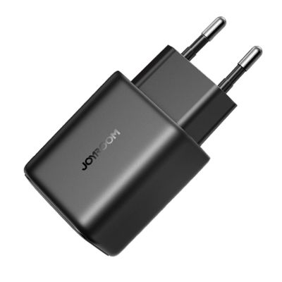 4. Joyroom JR-TCF23 Netzwerkladegerät USB-C 25W SFC / PPS / PD - Schwarz + USB-C / USB-C-Kabel 1 m