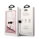 8. Karl Lagerfeld Glitzer Karl's Head Hülle für iPhone 14 Pro Max – Rosa