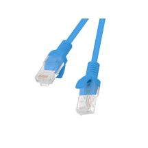 Patchkabel Kat. 6 UTP 1 m blau Fluke geprüft Lanberg 10er-Pack