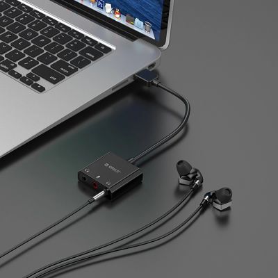 7. Orico SKT3 USB-A externe Soundkarte – Schwarz
