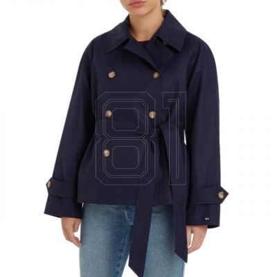 6. Tommy Hilfiger Baumwoll-Trenchcoat W WW0WW38430