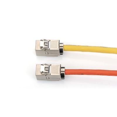 43. Digitus Keystone Modul CAT 6A, geschirmt mit intelligentem Kabelmanagement, Set (24 Stück)
