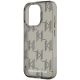 5. Karl Lagerfeld IML Mono KL Pattern & Cord Hülle für iPhone 15 Pro – Schwarz