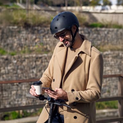 6. Wozinsky Leichtgewicht-BMX-/Scooter-Helm M - Schwarz