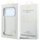 8. Guess MagSafe-Hülle mit genarbtem Dreieckslogo für iPhone 18 Pro Max / 17 Pro Max – Beige
