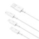 4. Baseus Superior 3in1 USB-Kabel - Lightning / USB Type C / Micro-USB 3,5 A 1,5 m Weiß (CAMLTYS-02)