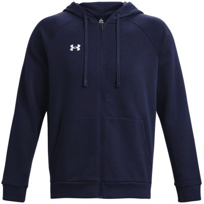 Herren-Sweatjacke Under Armour Rival Fleece FZ Hoodie marineblau 1379767 410