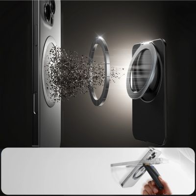 2. Joyroom JR-ZS432 Magnetische Geldbörse, kompatibel mit MagSafe, Schwarz