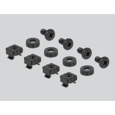 4. DeLOCK-Blende für 19"-DIN-Schiene, 2 HE, schwarz