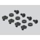 4. DeLOCK-Blende für 19"-DIN-Schiene, 2 HE, schwarz